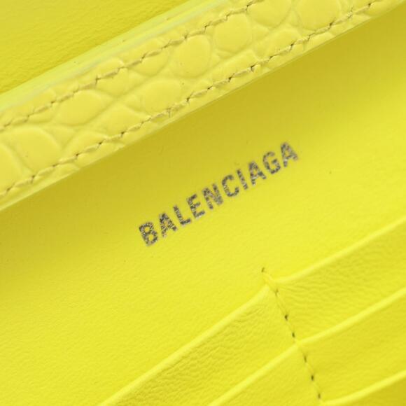 Balenciaga Hourglass Shoulder Bag Leather Yellow - Picture 4 of 5